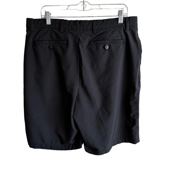 Footjoy 10 inch Stretch Flat Front Golf Short Black 36 - Picture 4 of 9